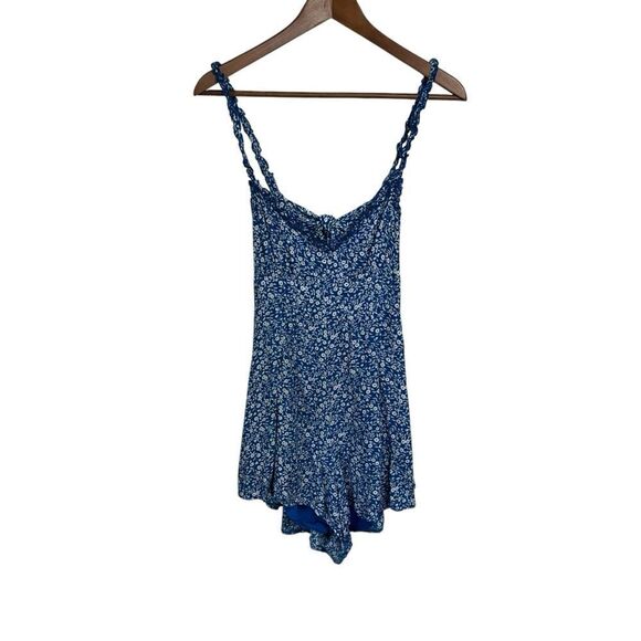 Princess Polly Thunderclouds Blue Floral Summer Romper, 8 - Picture 2 of 11